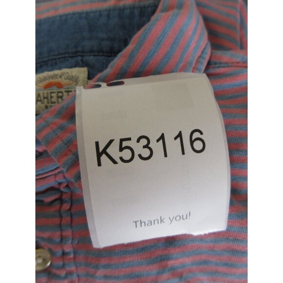 Faherty Polo Shirt Small Pullover Sunset Striped Organic Cotton Knit - Picture 11 of 11